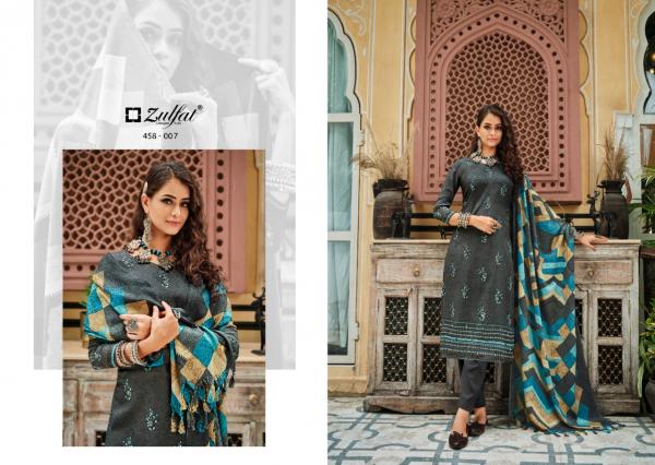 Zulfat Nusrat Pure Wool Pashmina Designer Exclusive Dress Material Collection